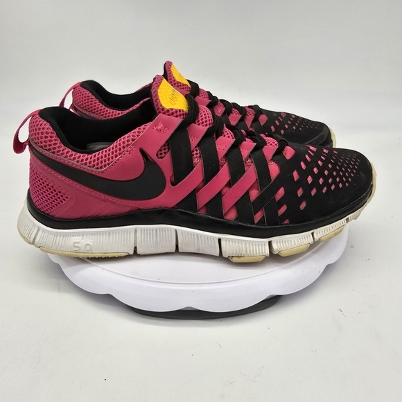 Nike Shoes Men 9 Free 5.0 LiveStrong Trainers Black Vivid Pink Sneakers - Picture 8 of 9
